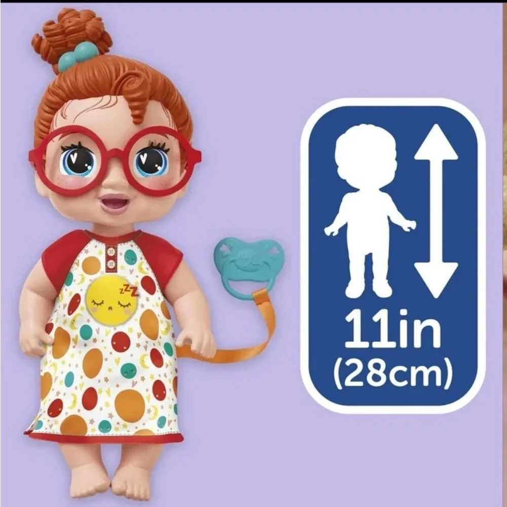 Baby Alive Lil Dreamer Dottie Doodle Baby Doll Sleepover Toy With Glasses